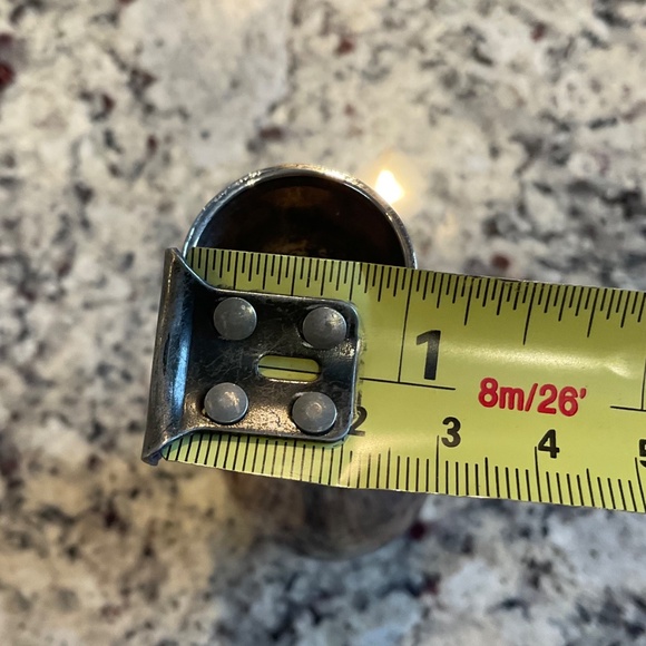 Vintage Weighted Silver-Plated Metal 7” Bud Vase - Made in Hong Kong - Picture 11 of 12